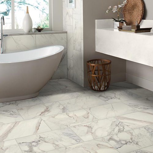 Bathroom Porcelain Marble Tile - Darrow's Carpets in Stanwood, WA